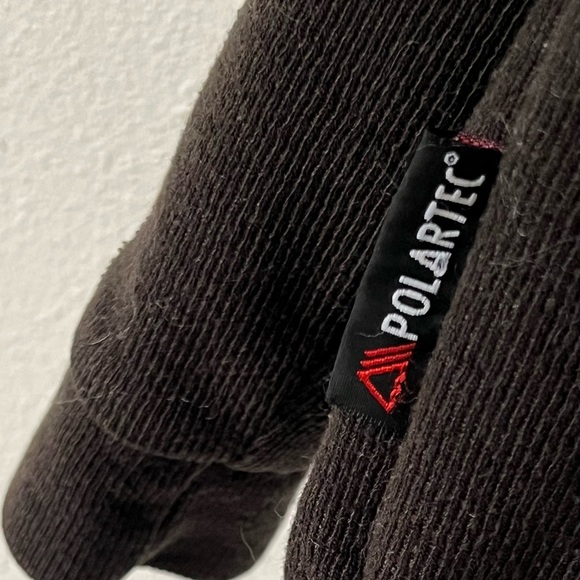 Lowe Alpine Women's Brown Quarter Zip Wool Blend Polartec Active Sweater Medium - Picture 6 of 14